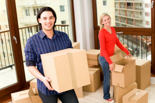 Careful handling of items in a Putney flat move