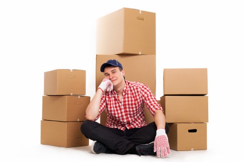 Local house movers transporting belongings through Putney area